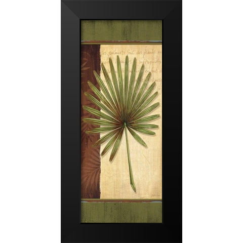 Palm Tropic Panel I Black Modern Wood Framed Art Print by Corbin, Delphine