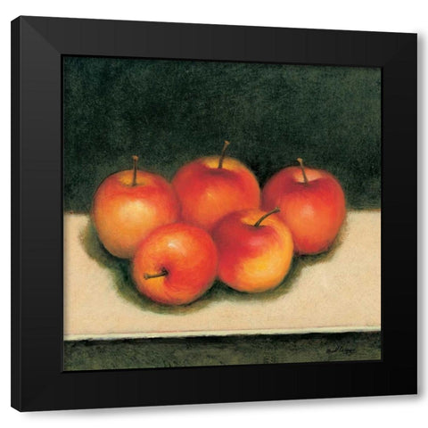 Gala Apples Black Modern Wood Framed Art Print by Creevy, Bill