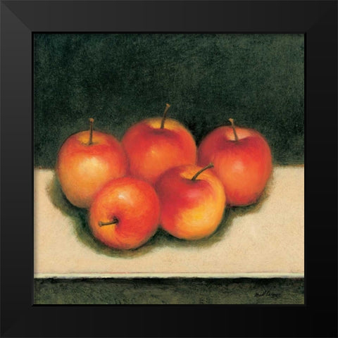 Gala Apples Black Modern Wood Framed Art Print by Creevy, Bill
