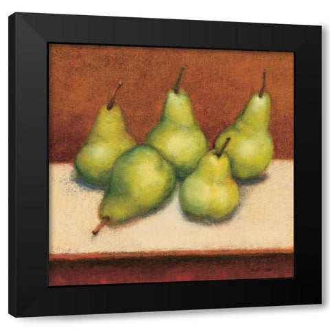 Bartlett Pear Black Modern Wood Framed Art Print by Creevy, Bill