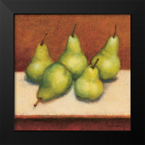 Bartlett Pear Black Modern Wood Framed Art Print by Creevy, Bill
