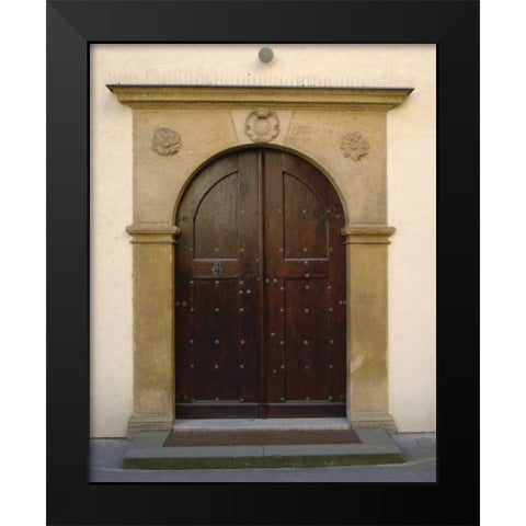 Prague Door II Black Modern Wood Framed Art Print by Christensen, Jim