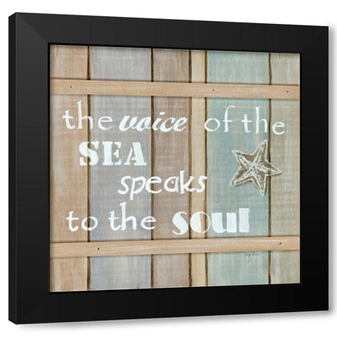 Driftwood Signs II Black Modern Wood Framed Art Print by Davis, Paige