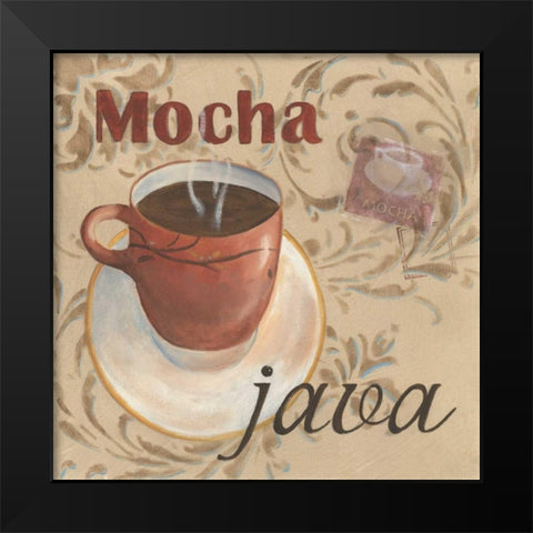 Mocha Java Black Modern Wood Framed Art Print by Davis, Paige