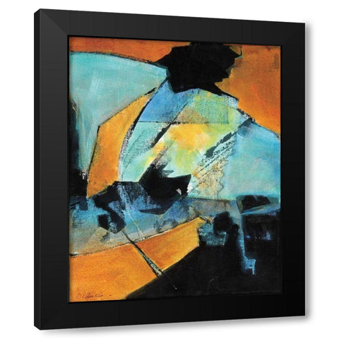 Structure II Black Modern Wood Framed Art Print with Double Matting by Dilbeck, Nikki