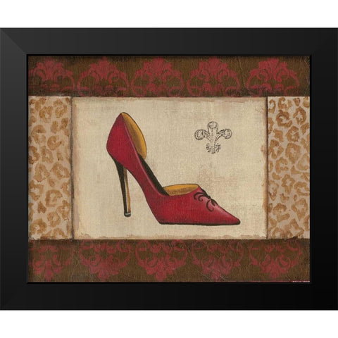 Fashion Shoe I Black Modern Wood Framed Art Print by Devereux, Sophie
