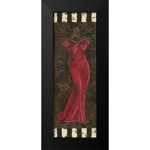 Fancy Dress I Black Modern Wood Framed Art Print by Devereux, Sophie