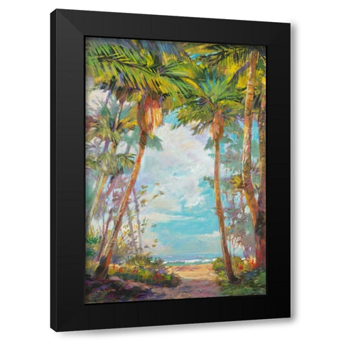 Path to Paridise I Black Modern Wood Framed Art Print by Delanty, Rick