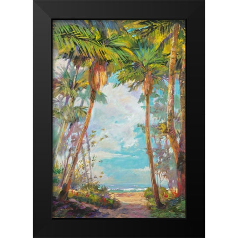 Path to Paridise I Black Modern Wood Framed Art Print by Delanty, Rick