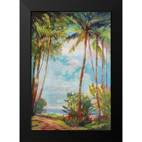 Path to Paridise II Black Modern Wood Framed Art Print by Delanty, Rick