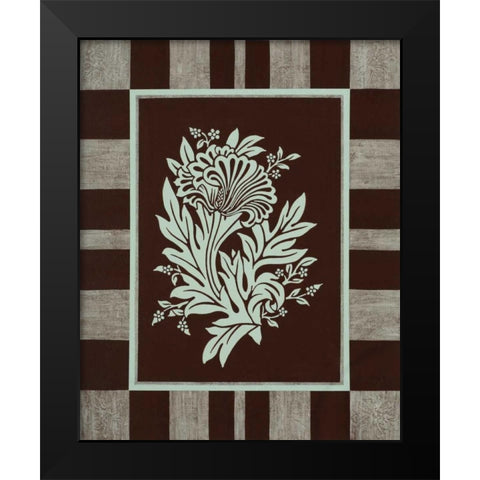 Aqua Elegance I Black Modern Wood Framed Art Print by Engman, Allyn