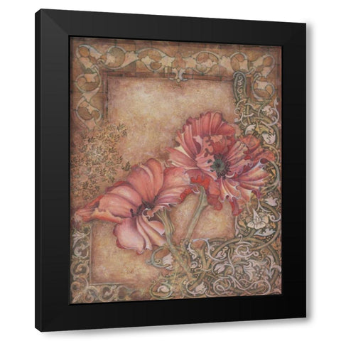 Avalon Romance II Black Modern Wood Framed Art Print by Engman, Allyn
