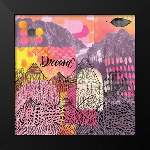 Mountains Dream Black Modern Wood Framed Art Print by Frazer, Amy