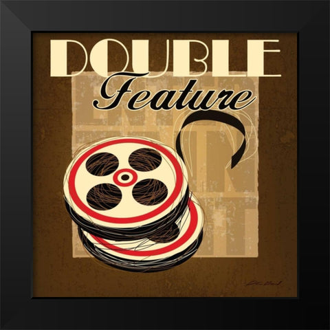 Double Feature Black Modern Wood Framed Art Print by Gamel, Stacy
