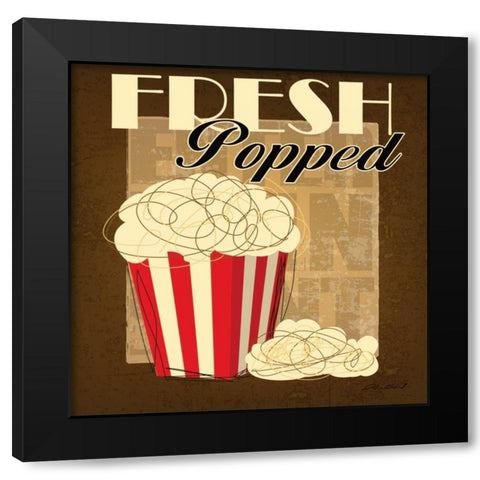 Fresh Popped Black Modern Wood Framed Art Print by Gamel, Stacy