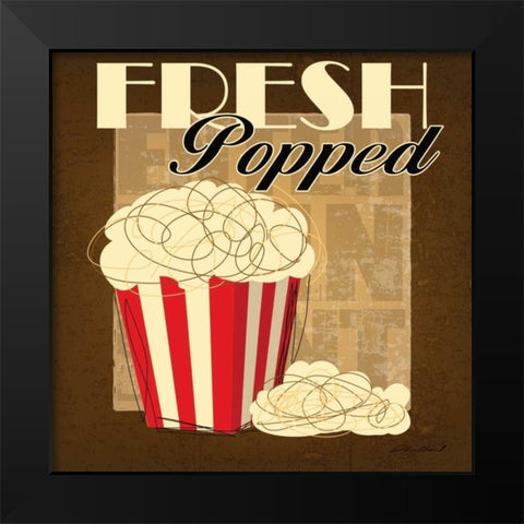 Fresh Popped Black Modern Wood Framed Art Print by Gamel, Stacy