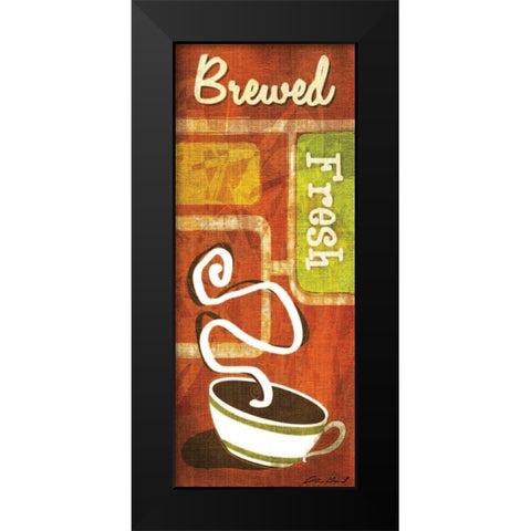 Retro Coffee II Black Modern Wood Framed Art Print by Gamel, Stacy