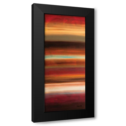 Serenidad Panel Black Modern Wood Framed Art Print by Guedez, Carmen