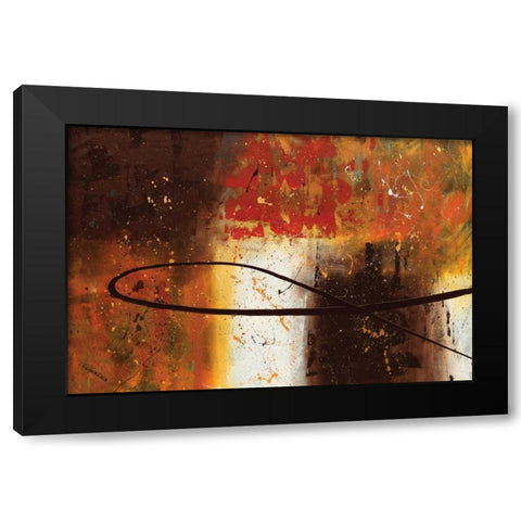 Travel Story Black Modern Wood Framed Art Print with Double Matting by Guedez, Carmen