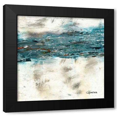High Tide II Black Modern Wood Framed Art Print with Double Matting by Guedez, Carmen