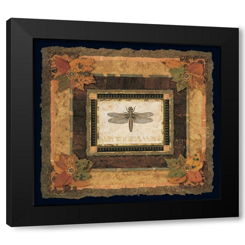 Dragonfly I Black Modern Wood Framed Art Print by Gladding, Pamela