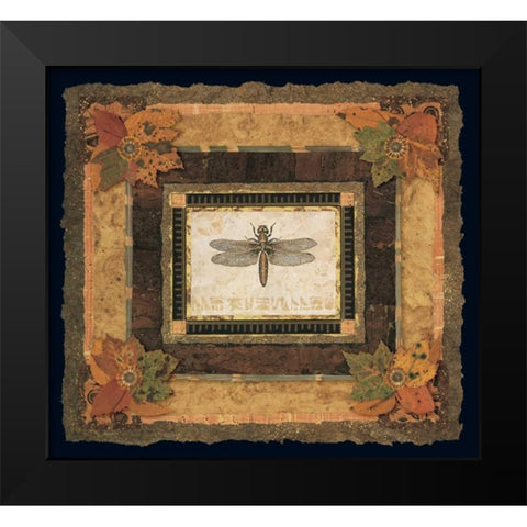 Dragonfly I Black Modern Wood Framed Art Print by Gladding, Pamela