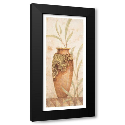 Rustic Venetian Urn I Black Modern Wood Framed Art Print with Double Matting by Gladding, Pamela
