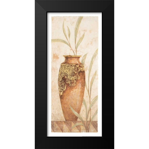 Rustic Venetian Urn I Black Modern Wood Framed Art Print by Gladding, Pamela