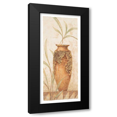 Rustic Venetian Urn II Black Modern Wood Framed Art Print with Double Matting by Gladding, Pamela