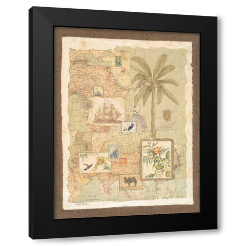 Exotic Shores II Black Modern Wood Framed Art Print by Gladding, Pamela