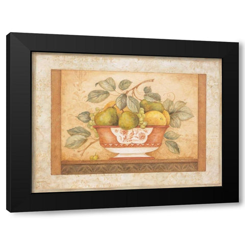 Frutta Alla Siena I Black Modern Wood Framed Art Print with Double Matting by Gladding, Pamela