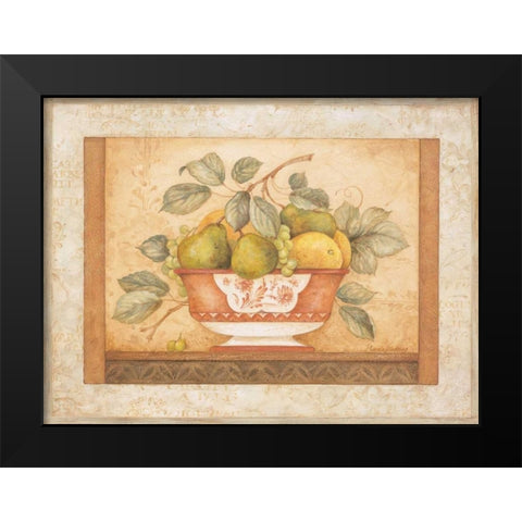 Frutta Alla Siena I Black Modern Wood Framed Art Print by Gladding, Pamela