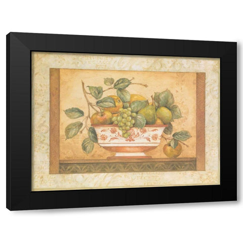 Frutta Alla Siena II Black Modern Wood Framed Art Print with Double Matting by Gladding, Pamela