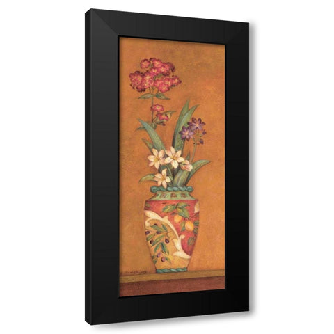 Pavan II Black Modern Wood Framed Art Print with Double Matting by Gladding, Pamela