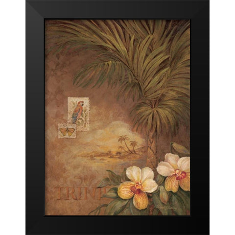 West Indies Sunset II Black Modern Wood Framed Art Print by Gladding, Pamela