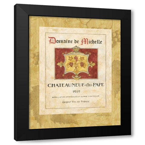 Vin I Black Modern Wood Framed Art Print by Gladding, Pamela