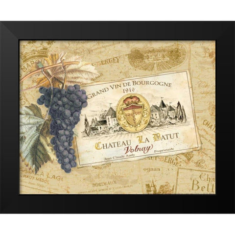 Chateau La Batut Black Modern Wood Framed Art Print by Gladding, Pamela
