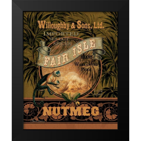 Nutmeg Black Modern Wood Framed Art Print by Gladding, Pamela