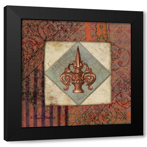 Gray Archivae Black Modern Wood Framed Art Print with Double Matting by Gladding, Pamela