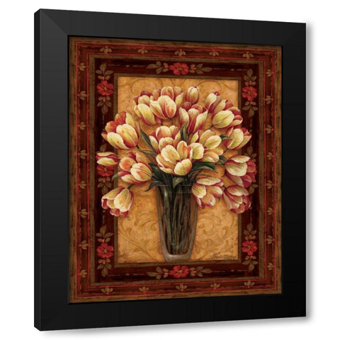 View From Pompeii II Black Modern Wood Framed Art Print with Double Matting by Gladding, Pamela