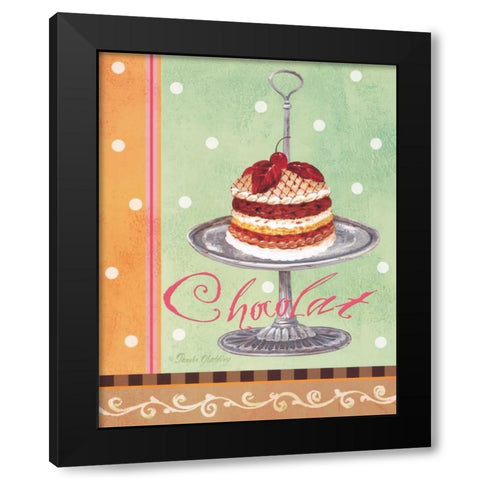 Mint Chocolate Black Modern Wood Framed Art Print by Gladding, Pamela