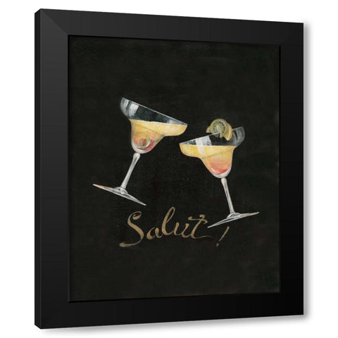 Cheers! IV Black Modern Wood Framed Art Print with Double Matting by Gladding, Pamela
