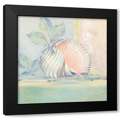 Tranquil Seashells II Black Modern Wood Framed Art Print by Gladding, Pamela