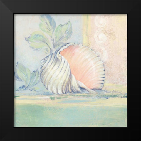Tranquil Seashells II Black Modern Wood Framed Art Print by Gladding, Pamela