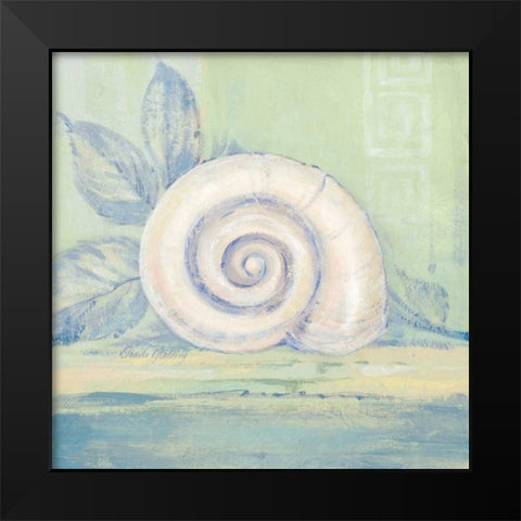 Tranquil Seashell III Black Modern Wood Framed Art Print by Gladding, Pamela