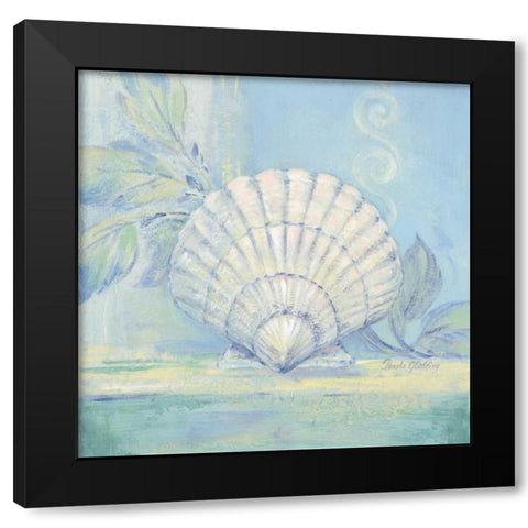 Tranquil Seashell IV Black Modern Wood Framed Art Print by Gladding, Pamela