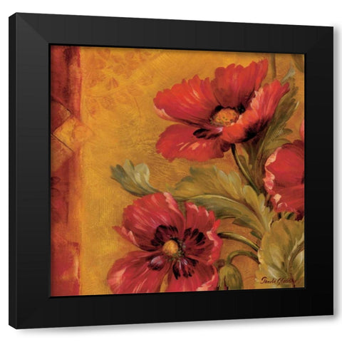 Pandoras Bouquet IV Black Modern Wood Framed Art Print with Double Matting by Gladding, Pamela