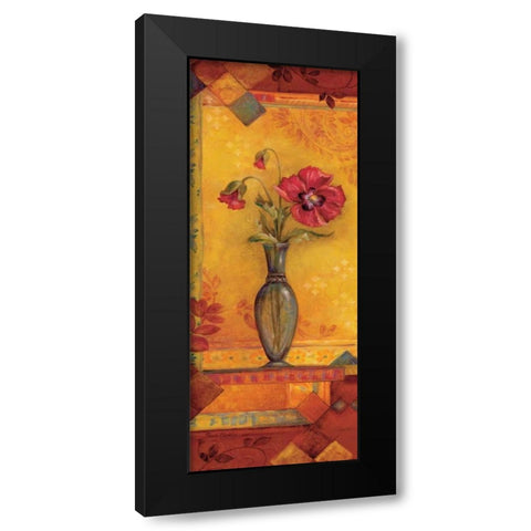Bud Vase I Black Modern Wood Framed Art Print with Double Matting by Gladding, Pamela