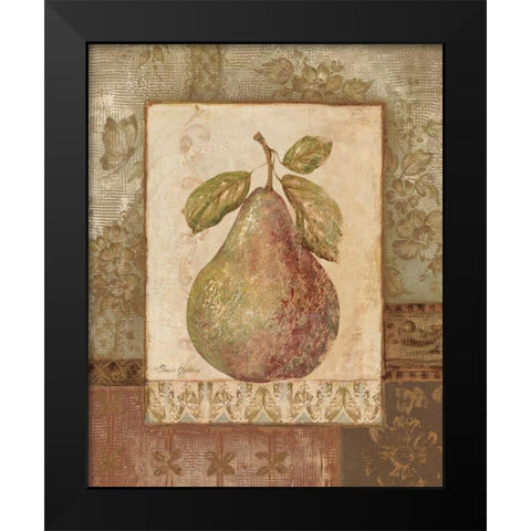 Rustic Pears I Black Modern Wood Framed Art Print by Gladding, Pamela