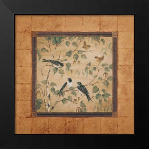 Outdoor Aviary I Black Modern Wood Framed Art Print by Gladding, Pamela